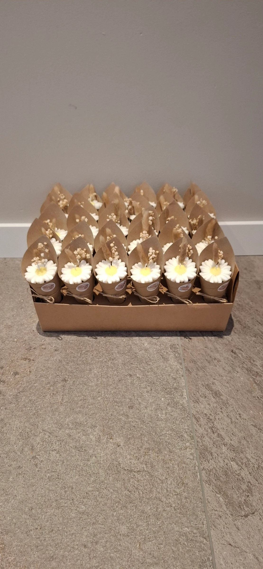 30 velas de flor com display agradecimentos casamento festa da primavera – photo 3